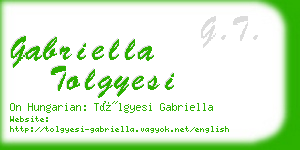 gabriella tolgyesi business card